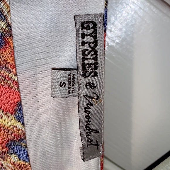 Size small abstract print sundress - worn once - gypsies and moondust - Picture 3 of 3